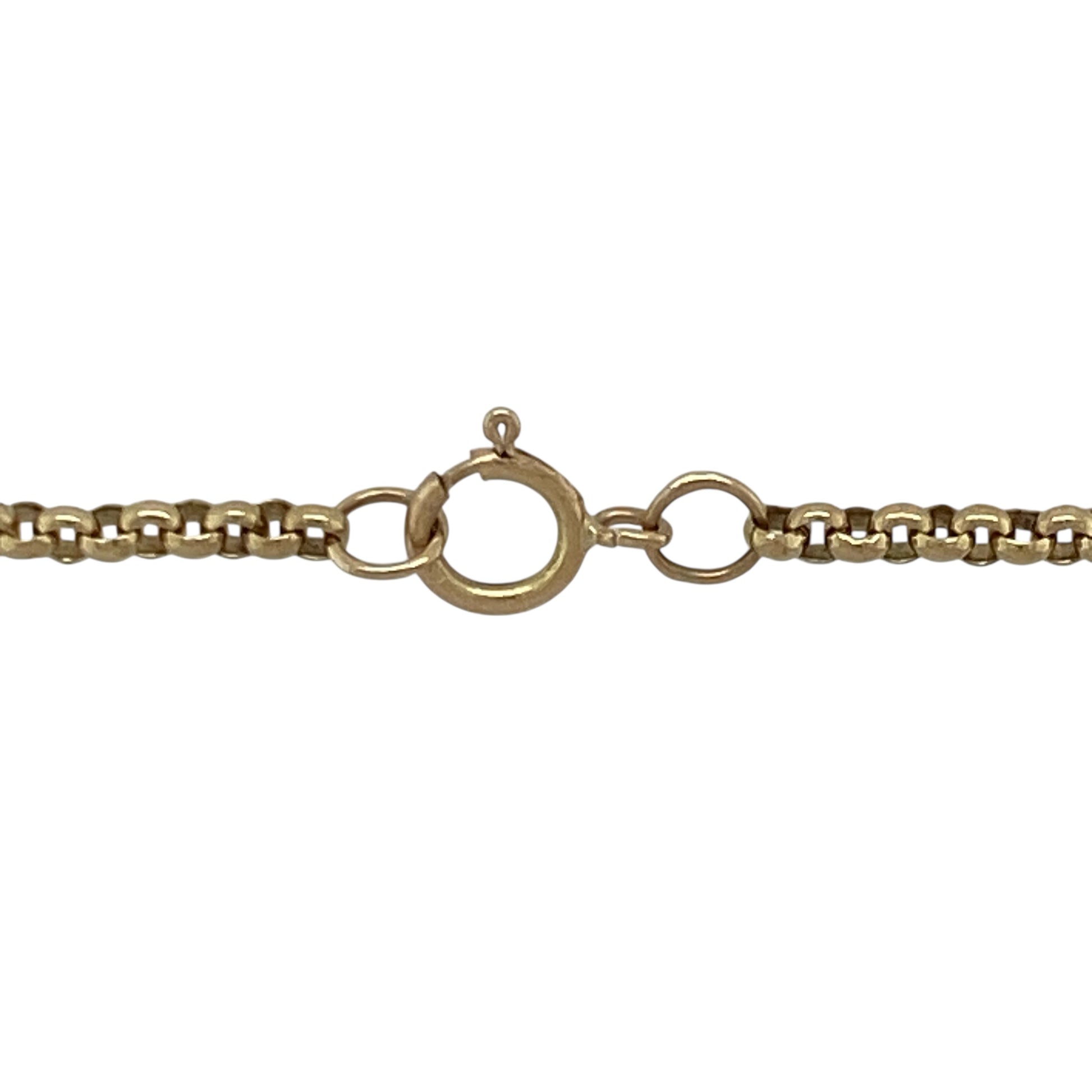 Bring timeless elegance and versatile style to your collection with this pre-owned 9ct yellow gold belcher chain—perfect for both standalone wear and pairing with a pendant.

Design: The chain features a classic belcher link design with 2mm-wide round links, offering a refined balance of simplicity and shine for an effortlessly elegant look.
Material: Made from 9-carat yellow gold, the warm tone provides lasting radiance and durability, making it a staple piece for any jewellery collection.