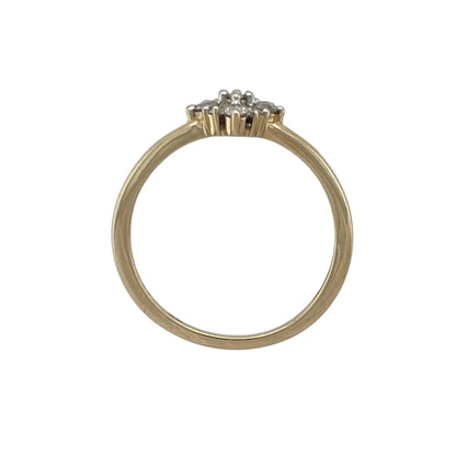 9ct Gold & Diamond Set Cluster Ring