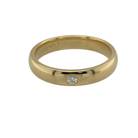 18ct Gold & Diamond Set Band Ring