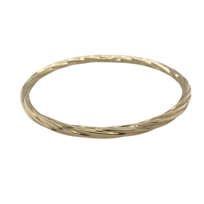 9ct Gold Twisted Bangle