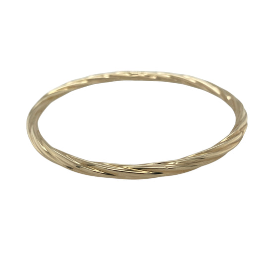 9ct Gold Twisted Bangle