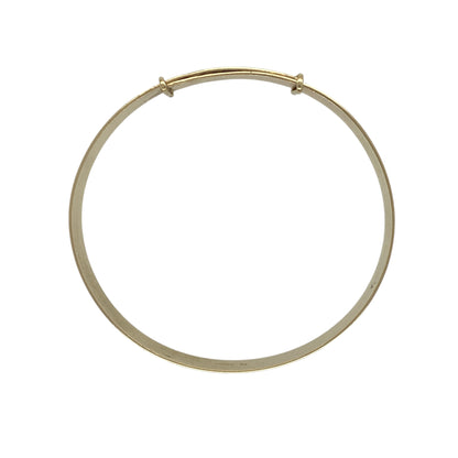 9ct Gold Patterned Expanding Bangle