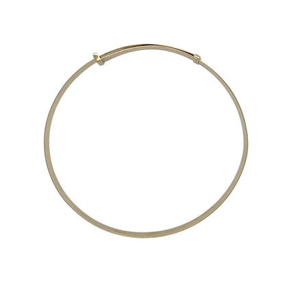 9ct Solid Gold Patterned Expanding Bangle
