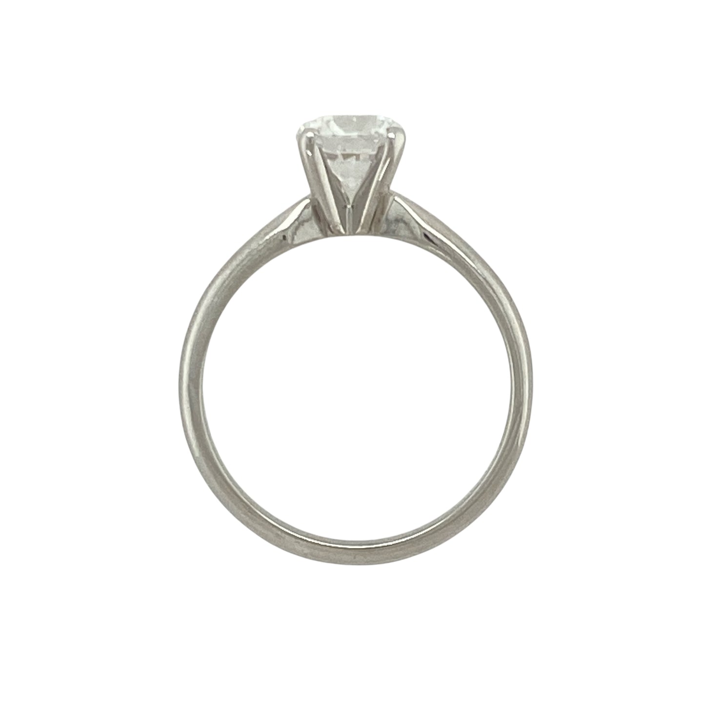 New 9ct White Gold & Swarovski Crystal Set 1ct Solitaire Ring