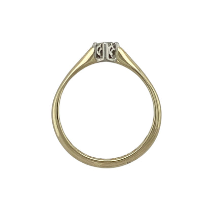 9ct Gold & Diamond Set Clogau Cariad Solitaire Ring