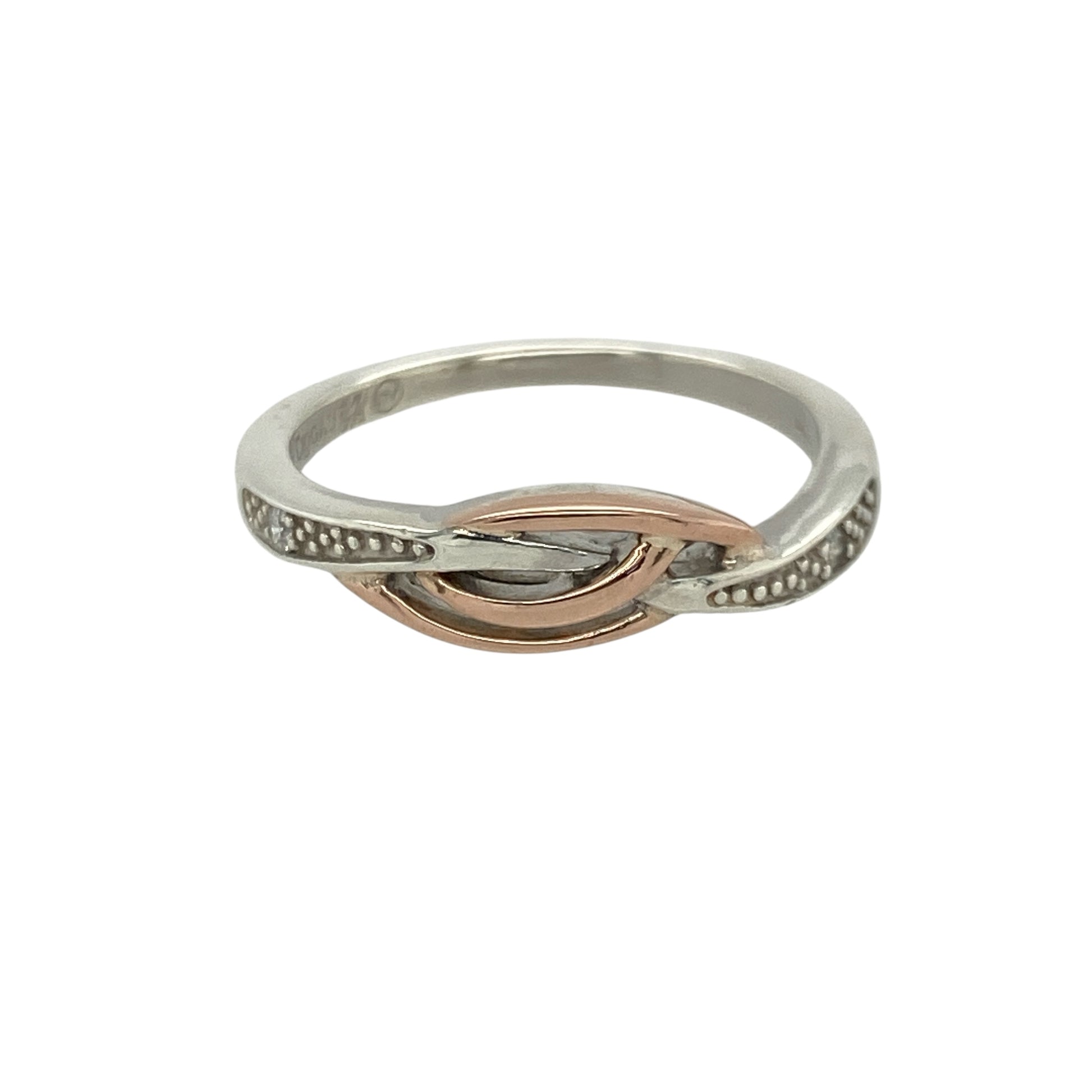 925 Silver & Diamond Set Clogau Ring