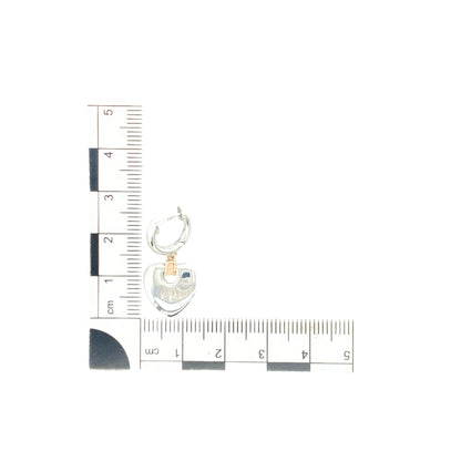 925 Silver Clogau Heart Drop Earrings