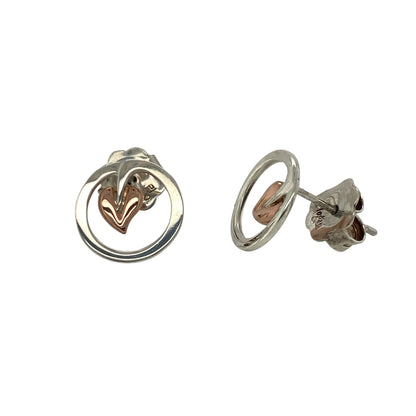 925 Silver Clogau Tree of Life Circle Stud Earrings