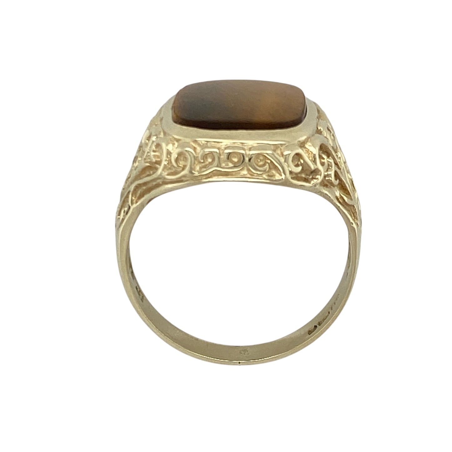 9ct Gold & Tiger's Eye Signet Ring