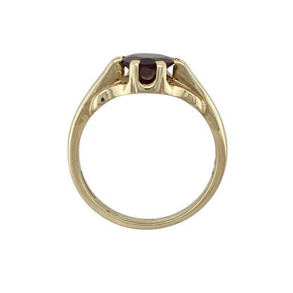 9ct Gold & Garnet Set Signet Ring