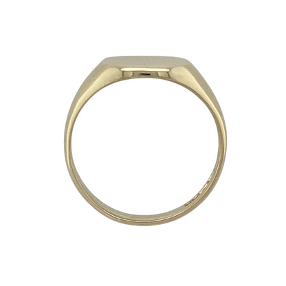 9ct Gold Plain Signet Ring