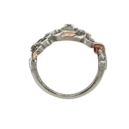 925 Silver & White Topaz Set Clogau Tree of Life Ring