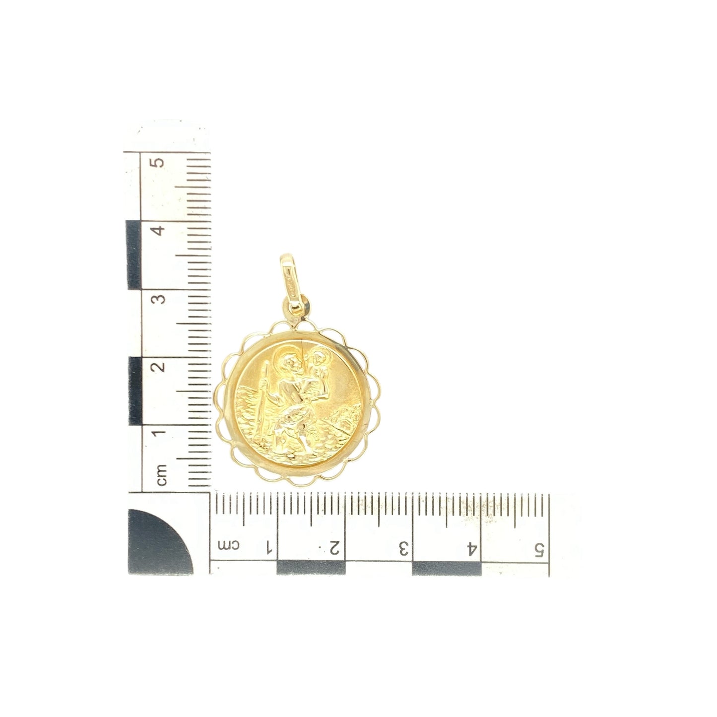 9ct Gold St Christopher Pendant