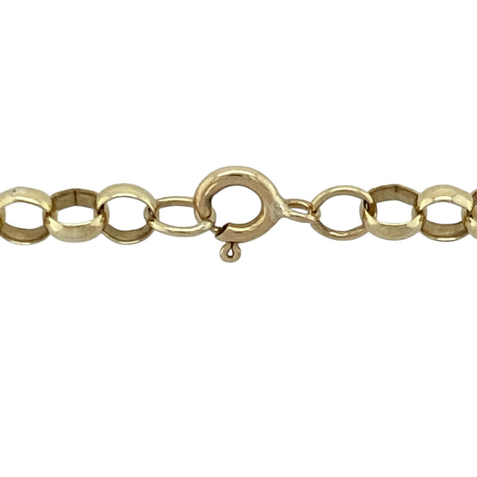 Bring bold elegance and timeless appeal to your collection with this pre-owned 9ct yellow gold 22" belcher chain—a classic statement piece that combines strength, shine, and sophistication.

Design: The chain features 5mm wide round belcher links, offering a traditional and stylish look with a smooth, polished finish that catches the light beautifully.
Material: Made from 9-carat yellow gold, the rich tone and lustrous surface give the chain a luxurious and versatile appearance.