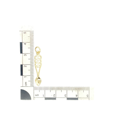 9ct Gold Welsh Lovespoon Pendant