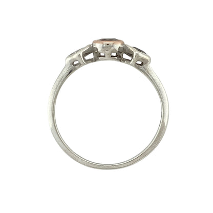 925 Silver & White Topaz Set Clogau Trilogy Ring