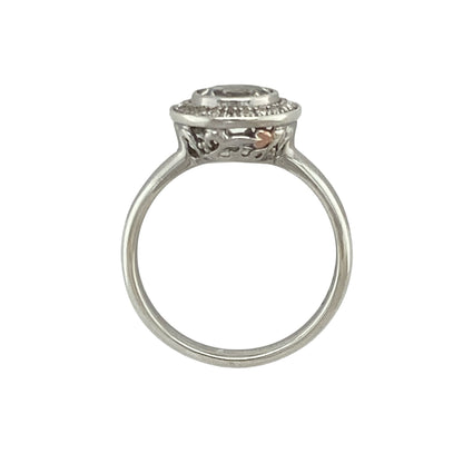 925 Silver & White Topaz Set Clogau Tree of Life Halo Ring