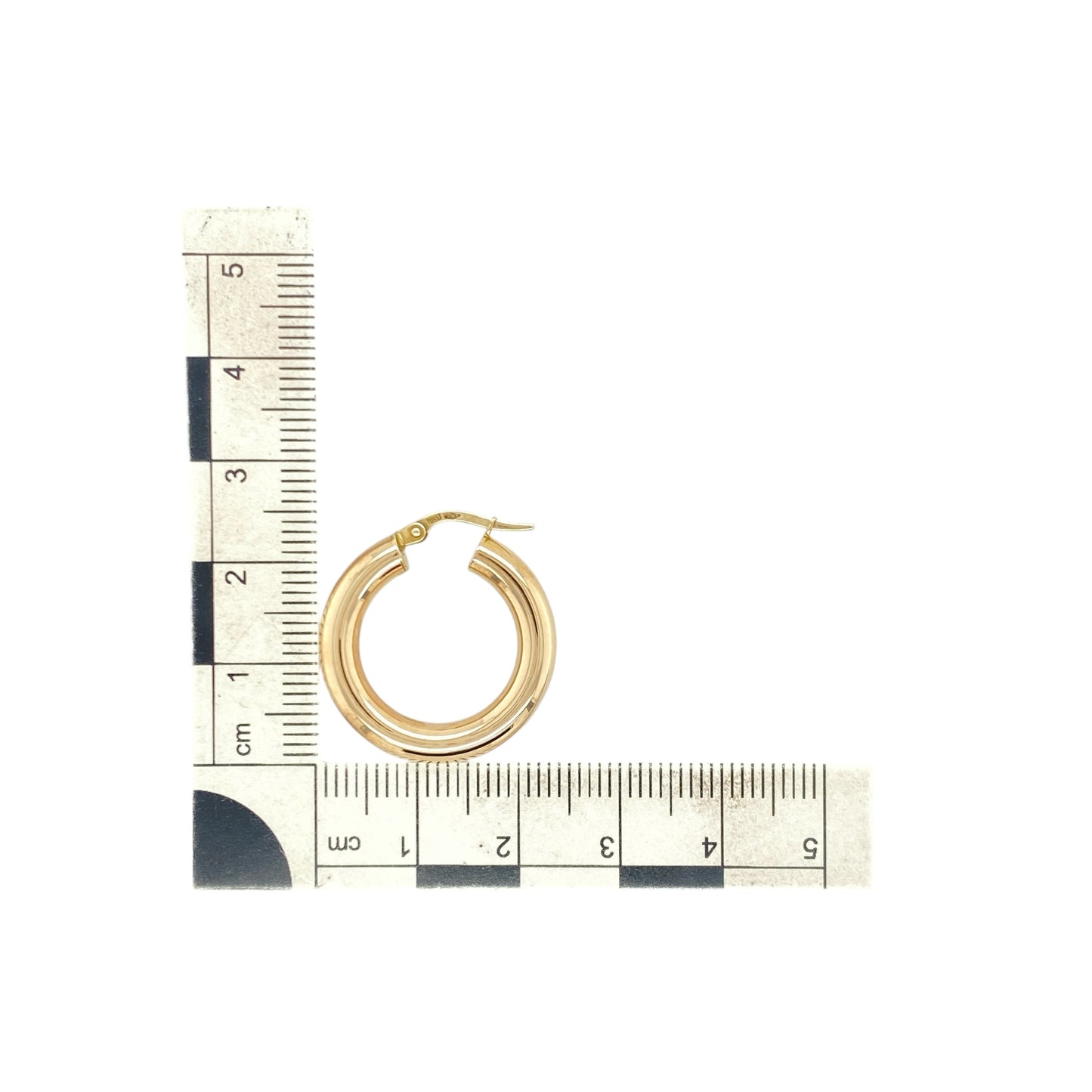 9ct Gold Plain Hoop Creole Earrings