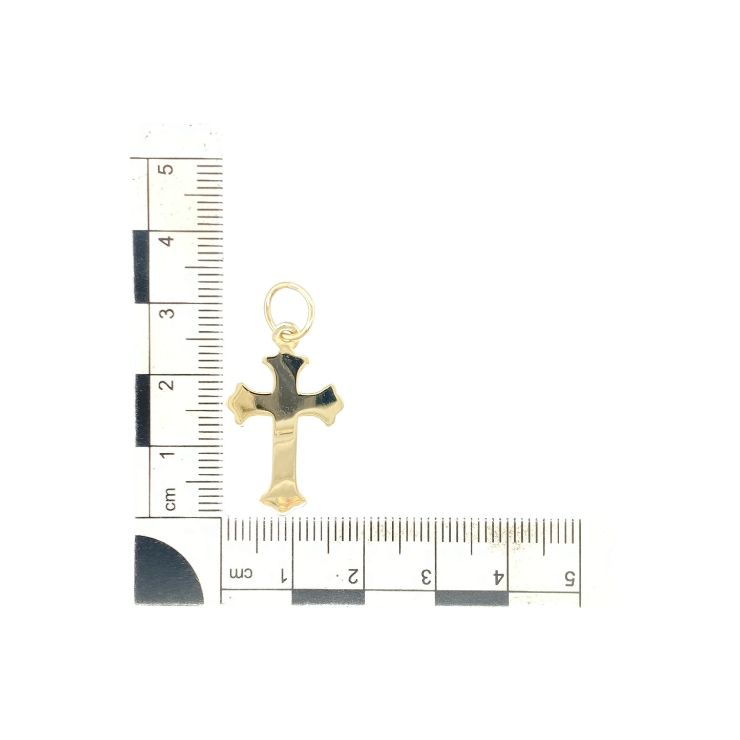 9ct Gold Fancy Plain Cross Pendant