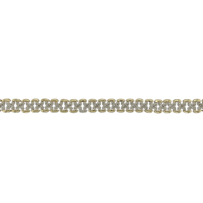 9ct Gold & Diamond Set 7.5" Bracelet