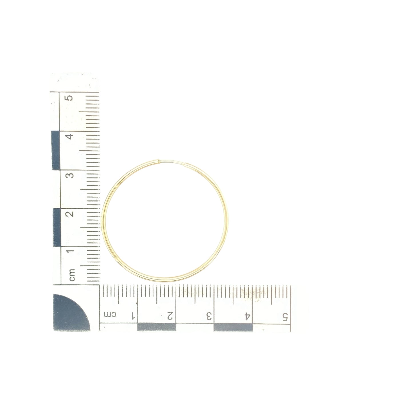 9ct Gold Plain Hoop Earrings