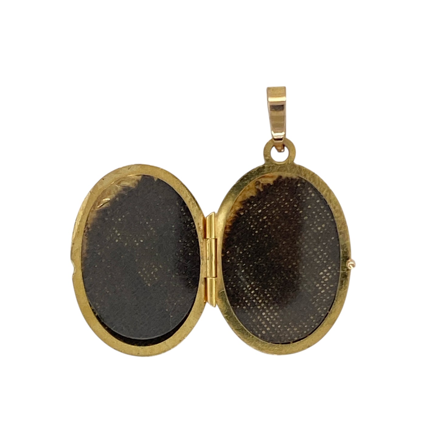 9ct Gold Oval Flower Locket