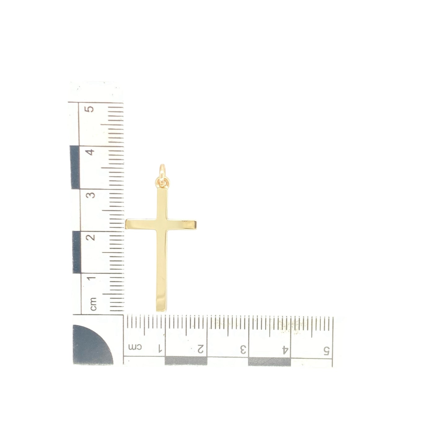 9ct Gold Plain Cross Pendant