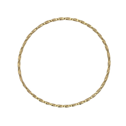 9ct Gold Twisted Bangle