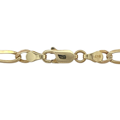 Bring bold style and warm golden tone to your collection with this pre-owned 9ct yellow gold Figaro chain—an iconic design offering statement presence and timeless appeal.
Design: This 28" Figaro chain features 5mm alternating long and short links, creating a distinctive, eye-catching pattern with a smooth, stylish drape.
Material: Made from 9-carat yellow gold, the chain has a polished finish that enhances its rich, radiant shine.