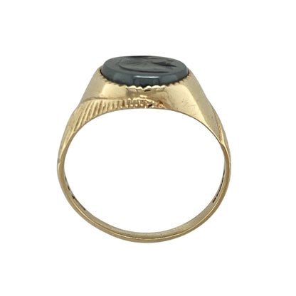 9ct Gold & Hematite Centurion Oval Signet Ring
