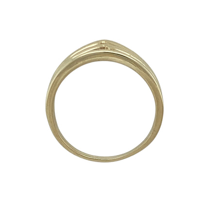 9ct Gold Double Wishbone Band Ring