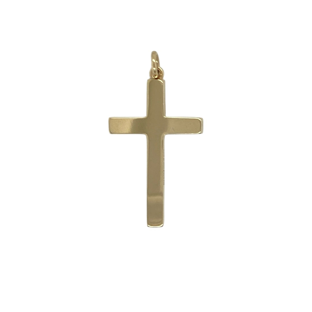 Bring timeless symbolism and warm golden shine to your collection with this pre-owned 9ct yellow gold plain cross pendant—an elegant piece offering classic simplicity and enduring meaning.

Design: This pendant features a smooth, plain cross with a polished finish, creating a clean and traditional look suitable for any occasion.
Material: Made from 9-carat yellow gold, the pendant displays a radiant, warm tone that enhances its refined, understated style.