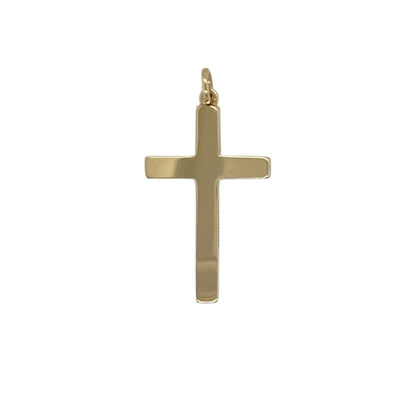 Bring timeless symbolism and warm golden shine to your collection with this pre-owned 9ct yellow gold plain cross pendant—an elegant piece offering classic simplicity and enduring meaning.

Design: This pendant features a smooth, plain cross with a polished finish, creating a clean and traditional look suitable for any occasion.
Material: Made from 9-carat yellow gold, the pendant displays a radiant, warm tone that enhances its refined, understated style.