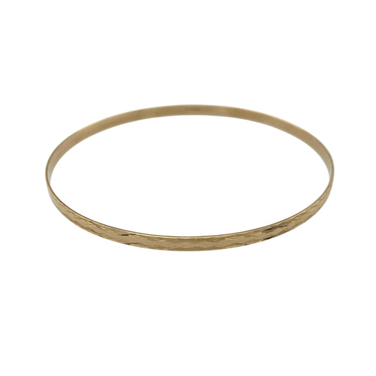 9ct Solid Gold Patterned Bangle