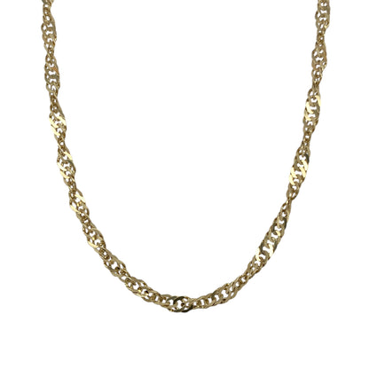 9ct Gold 18" Singapore Chain