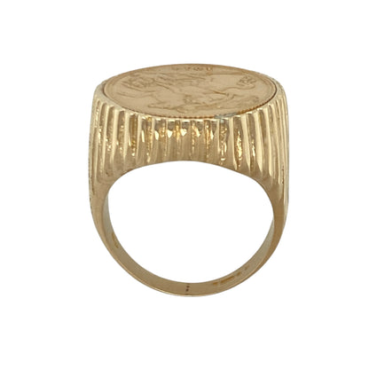 9ct Gold Mount Ring with 22ct Gold Full Sovereign