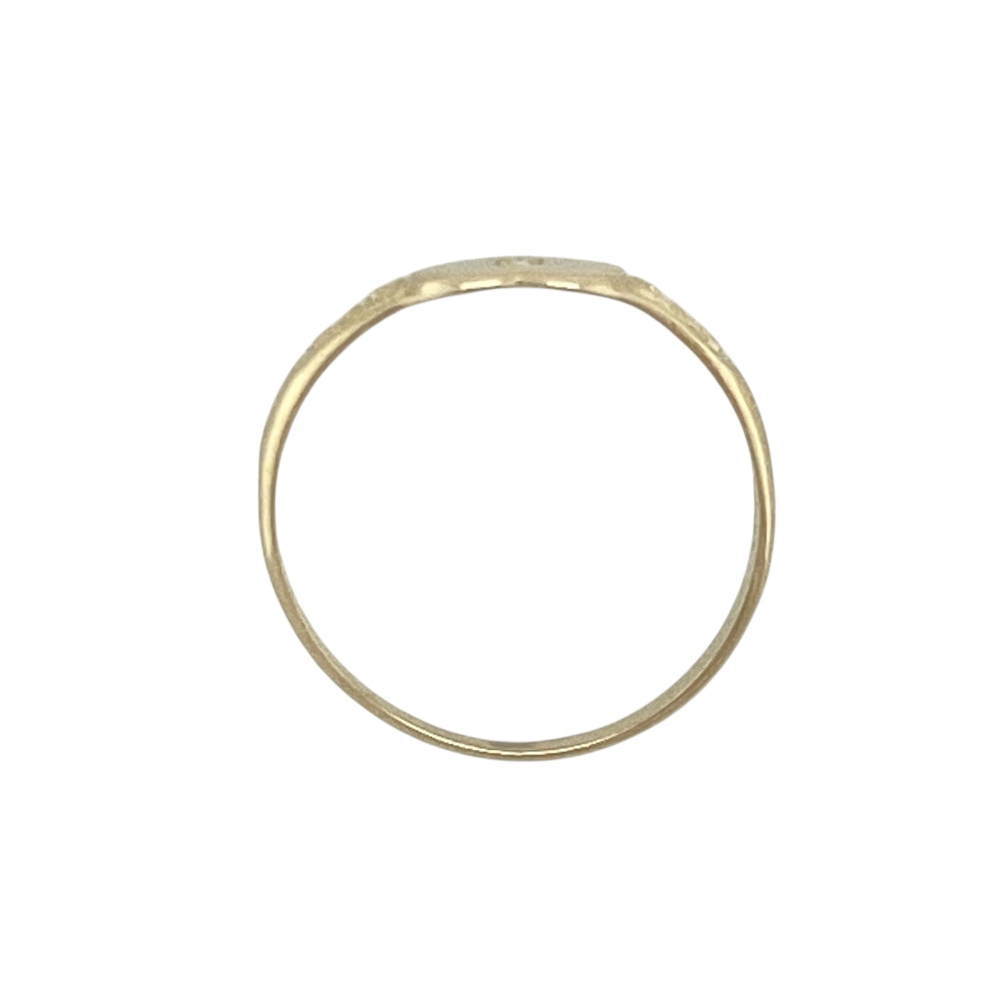 9ct Gold & Diamond Set Heart Signet Ring