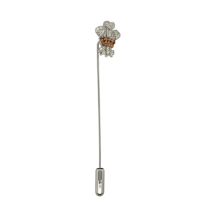 925 Silver Clogau Three Feathers Tie Pin