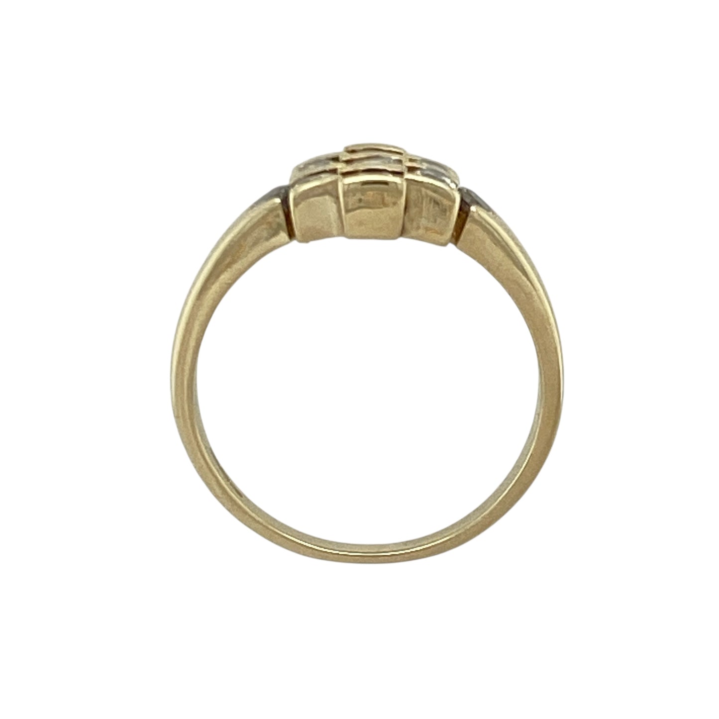 9ct Gold & Cubic Zirconia Set Cluster Ring