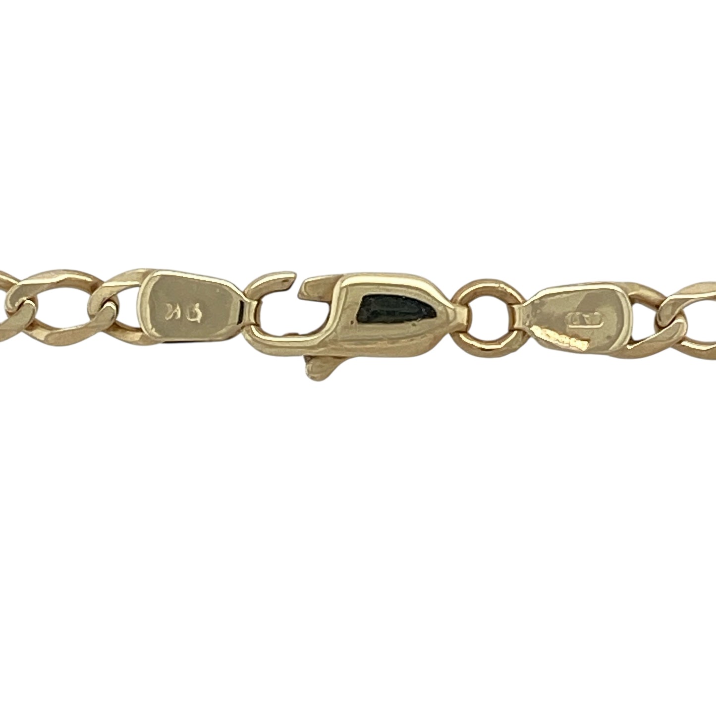 Bring strong shine and classic golden style to your collection with this pre-owned 9ct yellow gold curb chain—an elegant piece offering timeless appeal and a confident, refined look.

Design: This 20" curb chain features 4mm flat links, creating a bold yet traditional profile with a smooth, stylish drape.
Material: Made from 9-carat yellow gold, the polished finish enhances its warm golden tone and classic design.