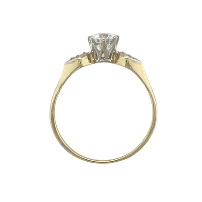 9ct Gold & Cubic Zirconia Set Solitaire Ring