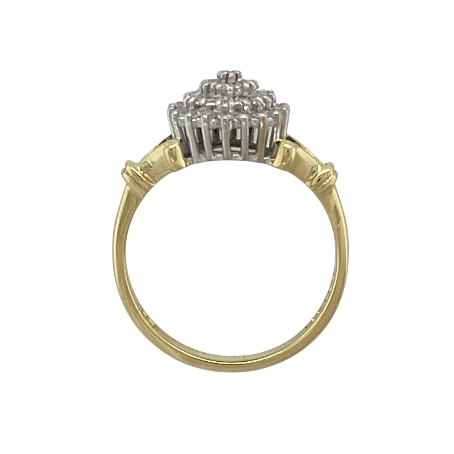 18ct Gold & Diamond Set Cluster Ring