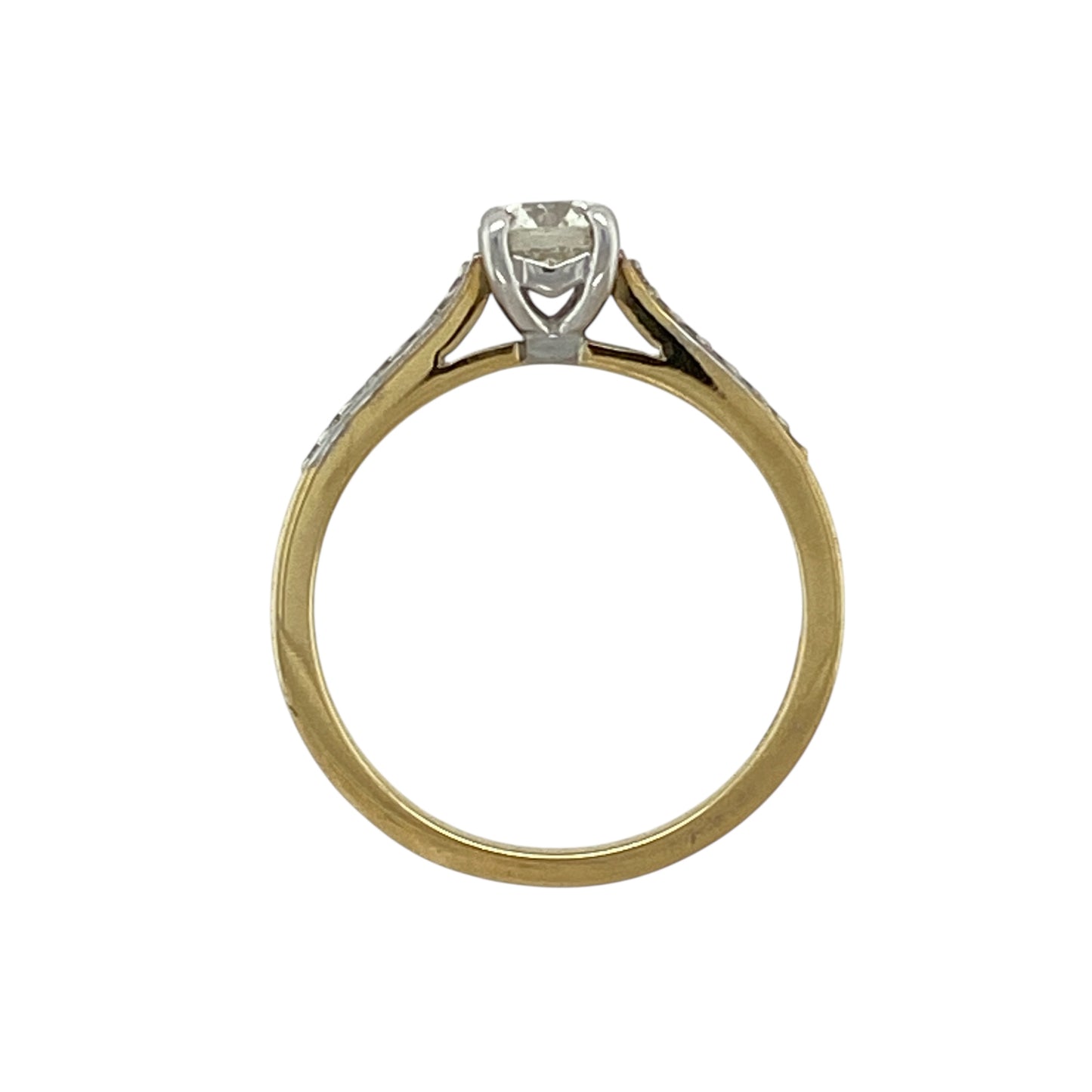 New 9ct Gold & Diamond Set Solitaire Ring