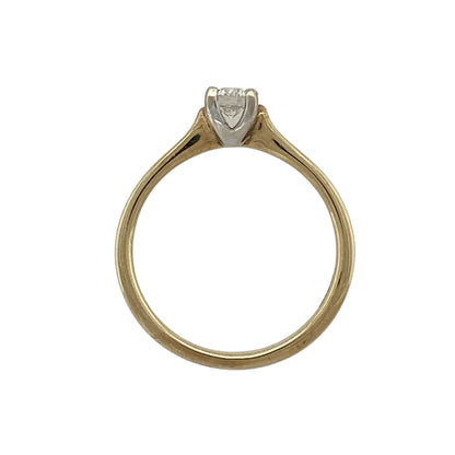 New 9ct Gold & Diamond Set Solitaire Ring