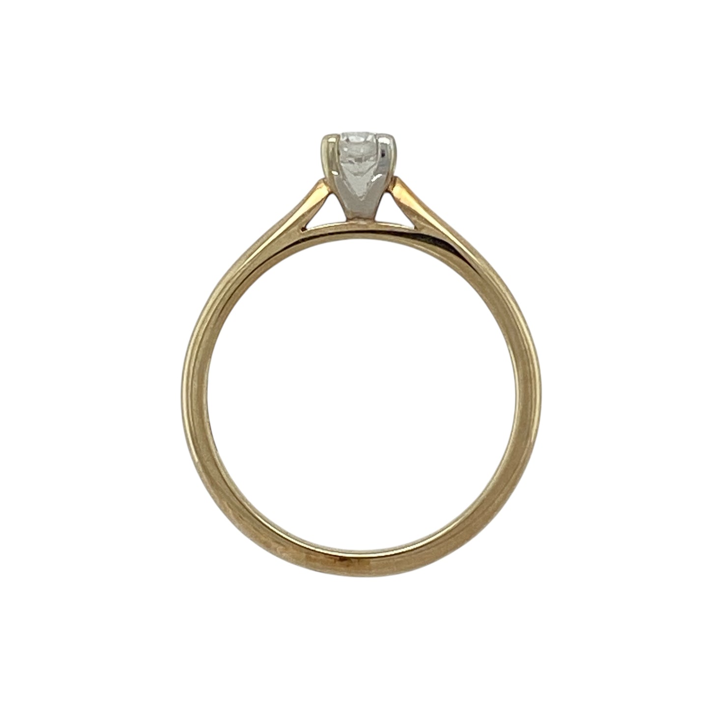 New 9ct Gold & Diamond Set Solitaire Ring