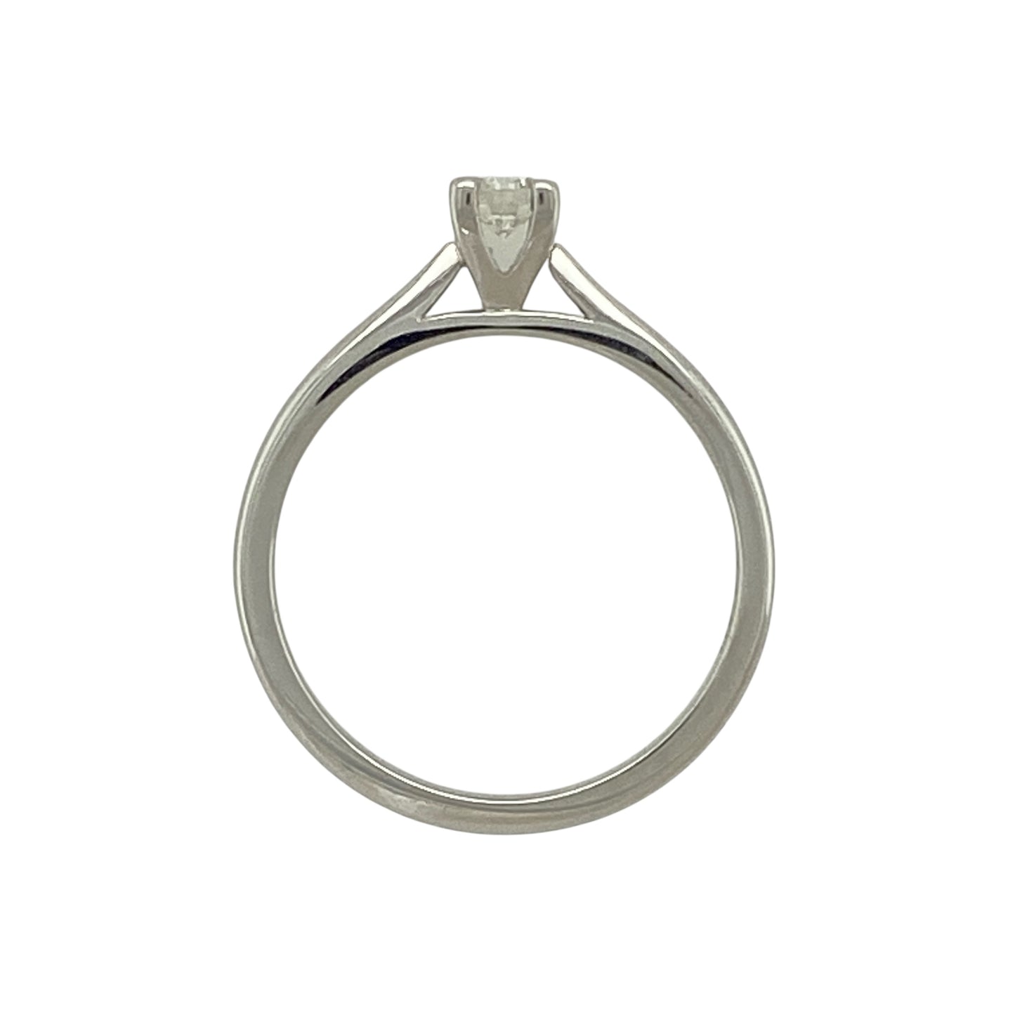 New 9ct White Gold & Diamond Set Solitaire Ring