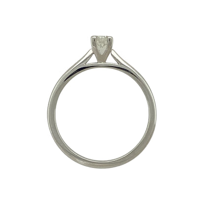 New 9ct White Gold & Diamond Set Solitaire Ring