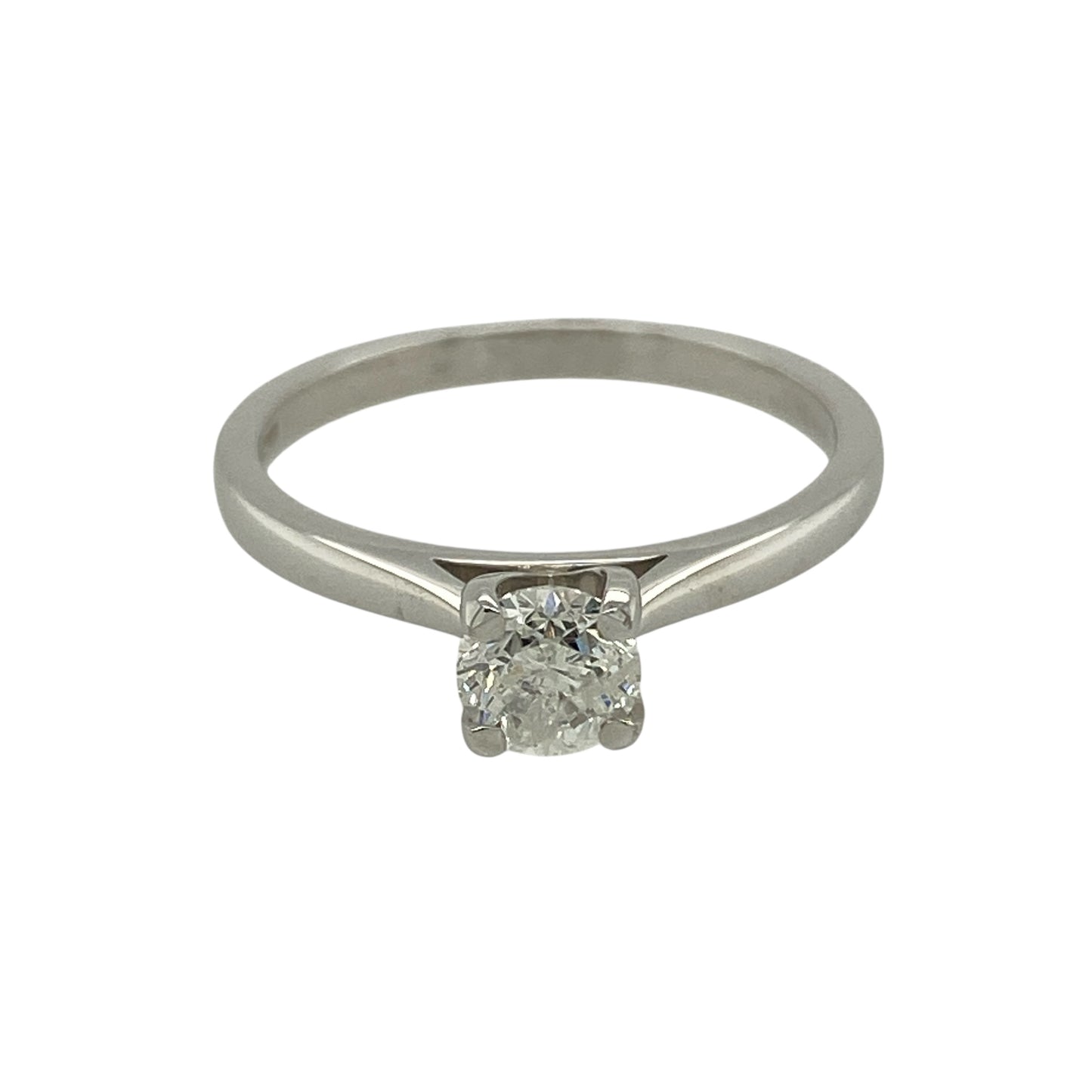 New 18ct White Gold & Diamond Set Solitaire Ring