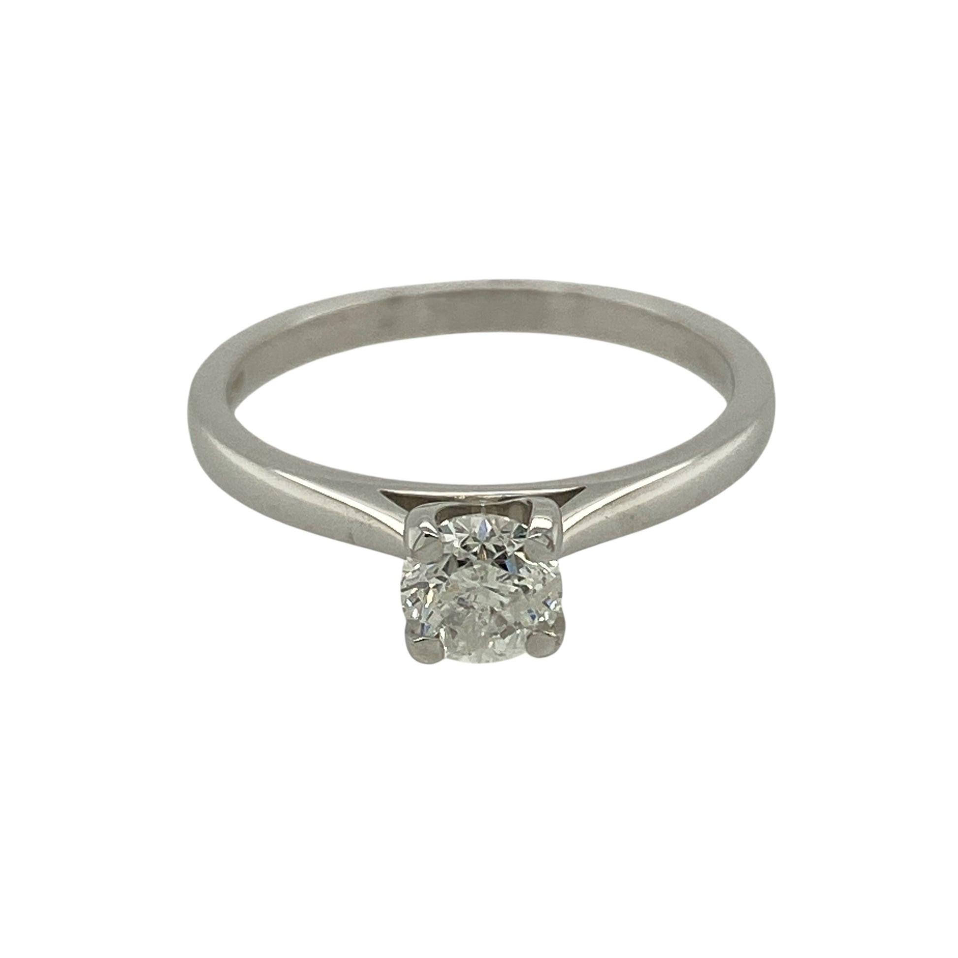 New 18ct White Gold & Diamond Set Solitaire Ring