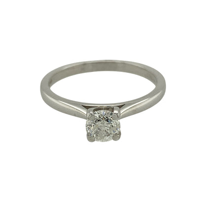 New 18ct White Gold & Diamond Set Solitaire Ring